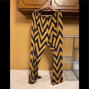 Chevron Palazzo Pants